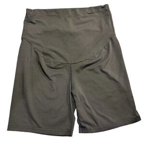 Shein Maternity Full Panel Shorts Size Med Black EUC #2000